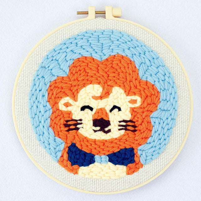 Punch Needle Lion