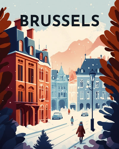 Broderie Diamant - Affiche Poster Bruxelles