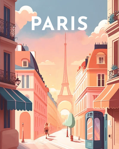 Broderie Diamant - Affiche Poster Paris