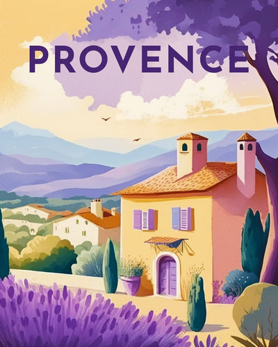 Broderie Diamant - Affiche Poster Provence