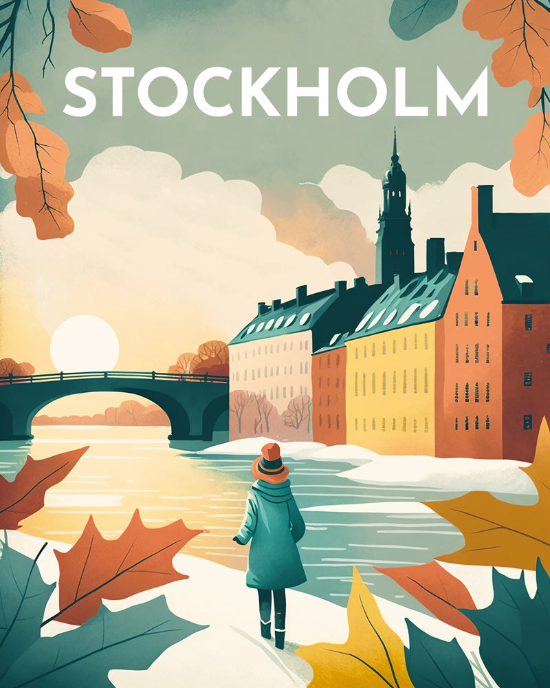 Broderie Diamant - Affiche Poster Stockholm