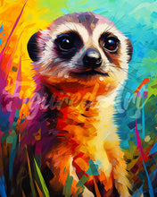 Charger l&#39;image dans la galerie, Diamond Painting - Broderie Diamant - Suricate Coloré Abstrait