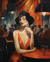 Charger l&#39;image dans la galerie, Diamond Painting - Broderie Diamant - Femme dans un Club Art Déco