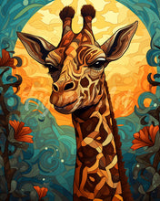 Charger l&#39;image dans la galerie, Diamond Painting - Broderie Diamant - Girafe Art Déco