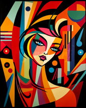 Charger l&#39;image dans la galerie, Diamond Painting - Broderie Diamant - Femme abstraite style Picasso