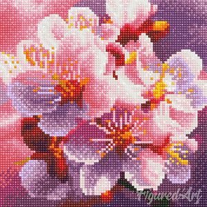 Mini Diamond Painting 25x25cm - Floraison des Cerisiers