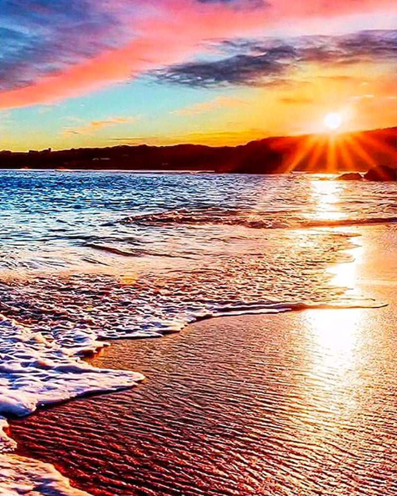 Broderie Diamant - Diamond Painting Coucher de Soleil