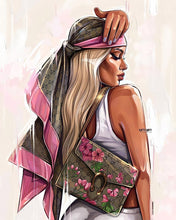 Charger l&#39;image dans la galerie, Broderie Diamant - Diamond Painting Femme de profil