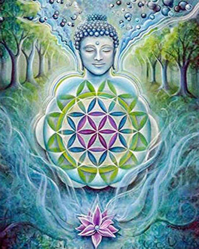 Broderie Diamant Bouddha en Relaxation religion | FiguredArt