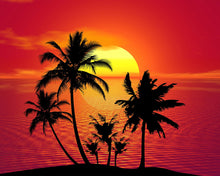 Charger l&#39;image dans la galerie, Broderie Diamant - Diamond Painting Palmiers