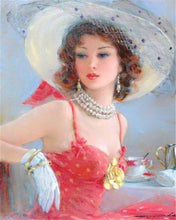 Charger l&#39;image dans la galerie, Broderie Diamant - Diamond Painting Elégante en rouge