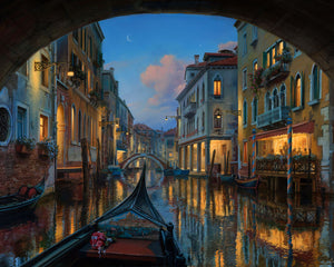 Peinture par numéros Visite du canal de Venise | Figured'Art intermédiaire nouveautés ville paysages bateaux