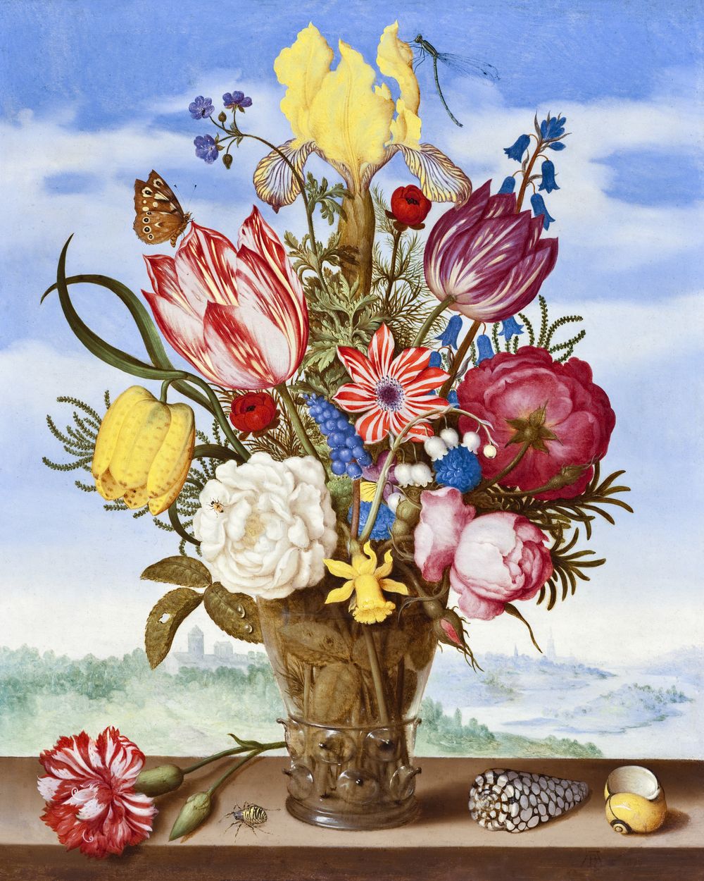 Peinture par numéros Bouquet de Fleurs Ambrosius Bosschaert Figured'Art fleurs nouveautés reproduction intermédiaire