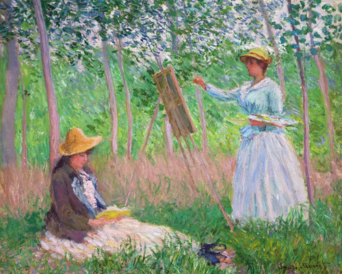 Broderie Diamant - Diamond Painting Dans les bois de Giverny - Monet 40x50cm toile tendue sur châssis