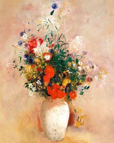 Peinture par numéros Vase de Fleurs Odilon Redon Figured'Art fleurs nouveautés reproduction intermédiaire