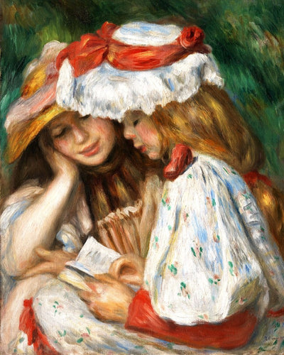 Broderie Point de Croix - Jeunes Filles Lisant - Renoir