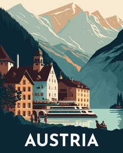 Affiche Vintage Hallstatt