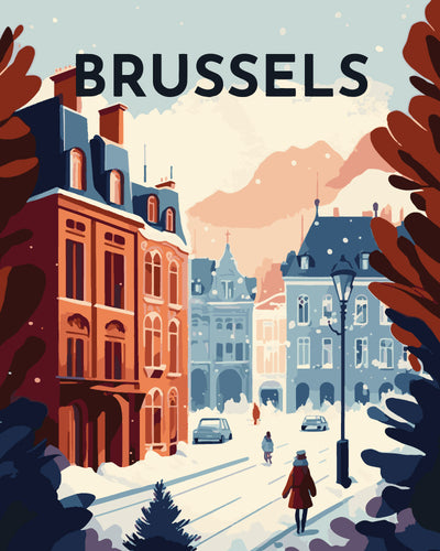 Affiche Vintage Bruxelles