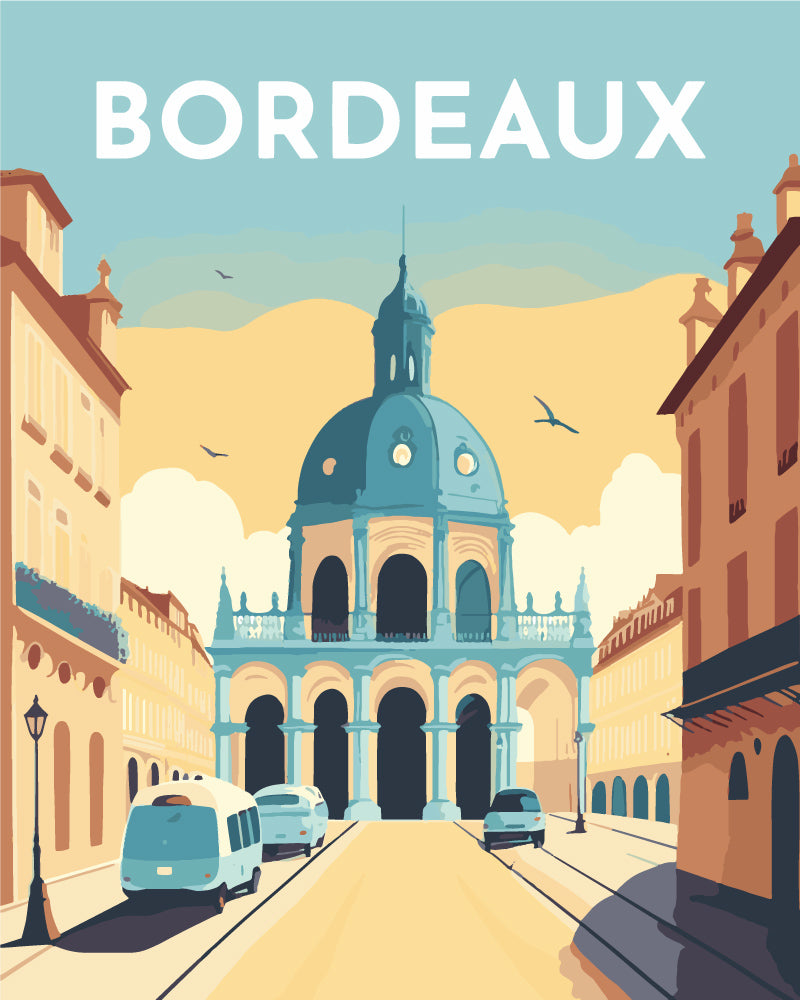 Affiche Vintage Bordeaux