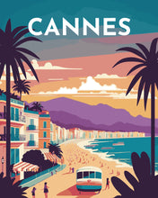Charger l&#39;image dans la galerie, Affiche Vintage Cannes