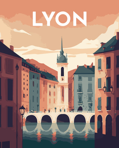 Affiche Vintage Lyon