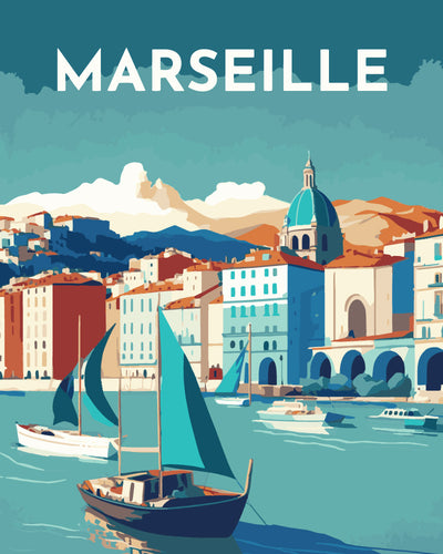 Affiche Vintage Marseille