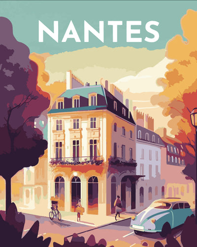 Affiche Vintage Nantes