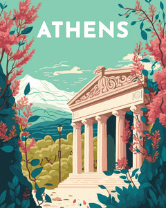 Affiche Vintage Athènes