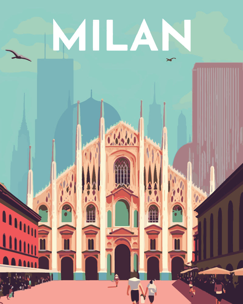 Affiche Vintage Milan