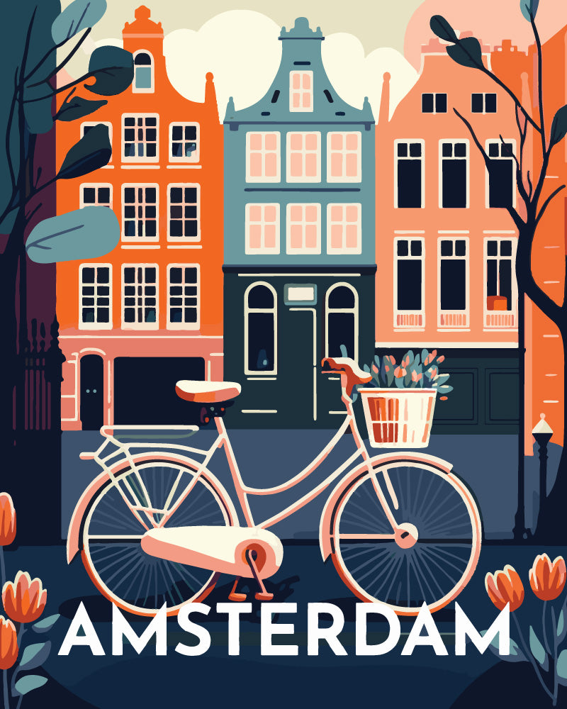 Affiche Vintage Amsterdam