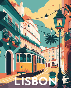 Affiche Vintage Lisbonne