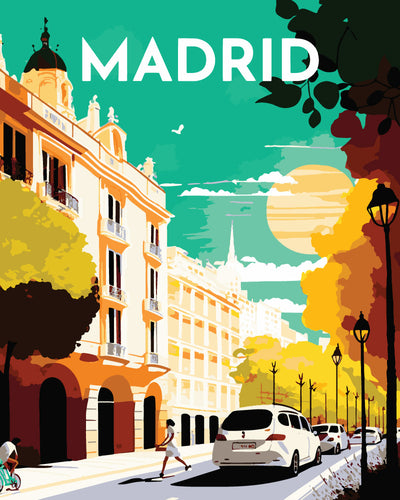 Affiche Vintage Madrid