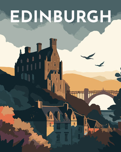 Affiche Vintage Édimbourg