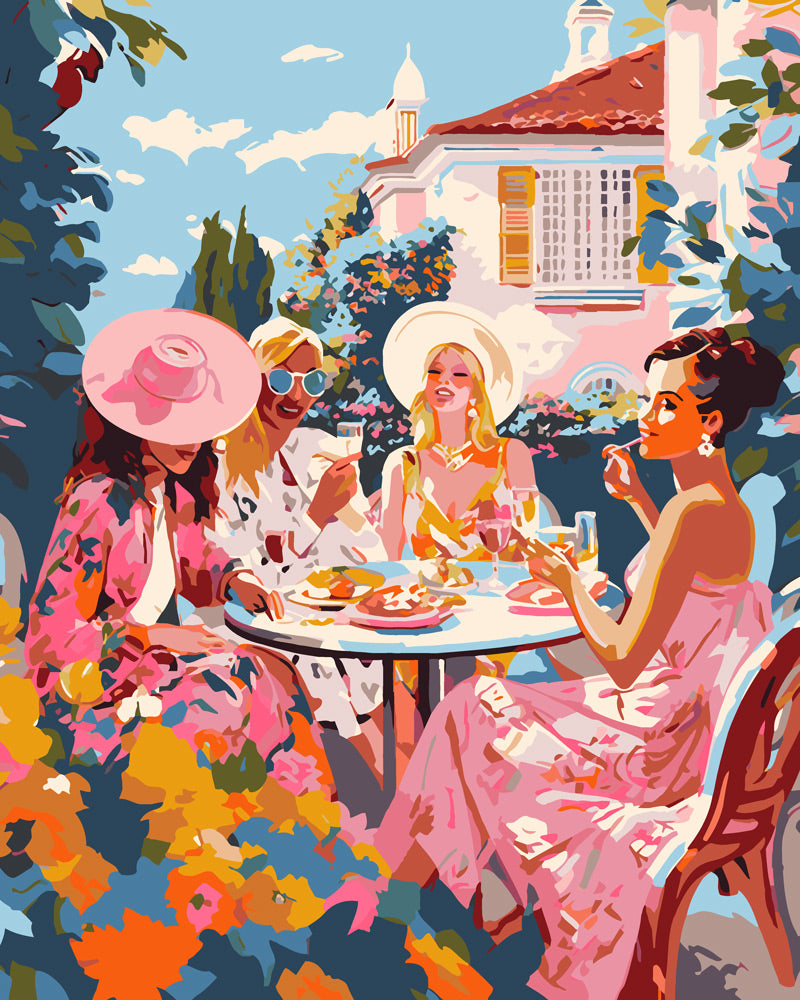 Peinture par numéros Figured'Art Fête au Jardin des Divas