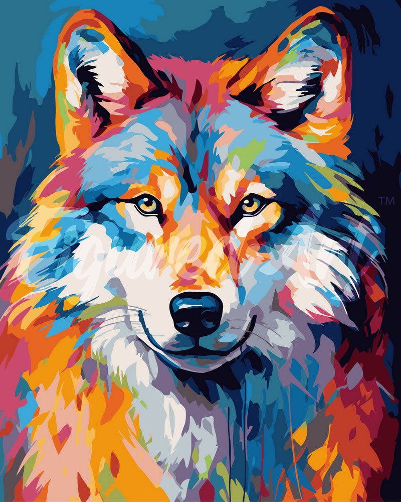 Peinture Acrylique Numérotée Facile Débutant Kit Peinture Par Numéros Loup Avec Cadre 20x30cm - Peintures Acryliques, Pinceaux - Loisir Créatif Adulte Peinture Acrylique Numérotée Facile Débutant Kit Peinture Par Numéros Loup Avec Cadre 20x30cm - Peintures Acryliques, Pinceaux - Loisir Créatif Adulte