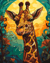 Charger l&#39;image dans la galerie, Peinture par numéros Figured&#39;Art Girafe Art Déco