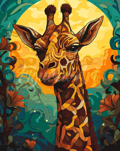 Peinture par numéros Figured'Art Girafe Art Déco