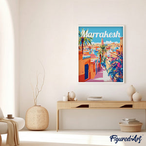 Affiche de voyage Marrakech