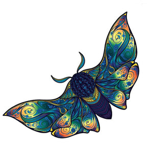 Puzzle 2D en Bois - Papillon Azur