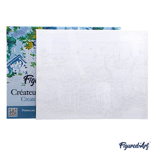 peinture par numéros | Mont Fuji et Fleurs de Cerisiers au Printemps | complexe, paysages | FiguredArt