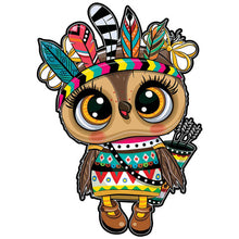 Charger l&#39;image dans la galerie, Puzzle 2D en Bois - Chouette adorable