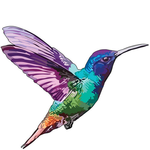 Puzzle 2D en Bois - Colibri