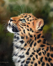 Charger l&#39;image dans la galerie, Peinture par numéros Leopard curieux | Figured&#39;Art intermédiaire nouveautés animaux léopards