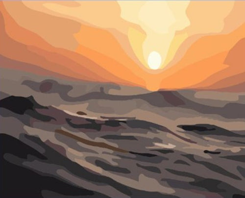 Désert au coucher du soleil