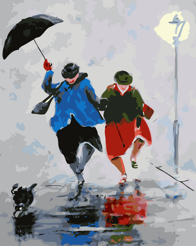 Promenade sous la Pluie