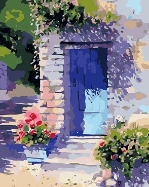 Kit Peinture Par Numéros Miquans - Toile 40x50cm Fleurs, Acrylique, Pour Débutants