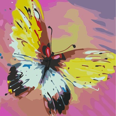 Beau Papillon en Couleur