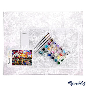 peinture par numéros | Cascade féérique | intermédiaire, nouveautés, paysages | FiguredArt