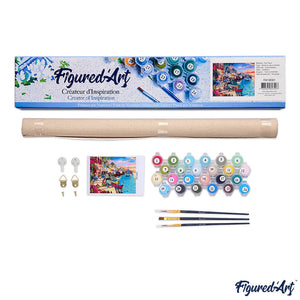 peinture par numéros | Bouquet multicolore | complexe, fleurs | FiguredArt