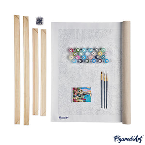 peinture par numéros | Chemin printanier | complexe, nouveautés, paysages | FiguredArt